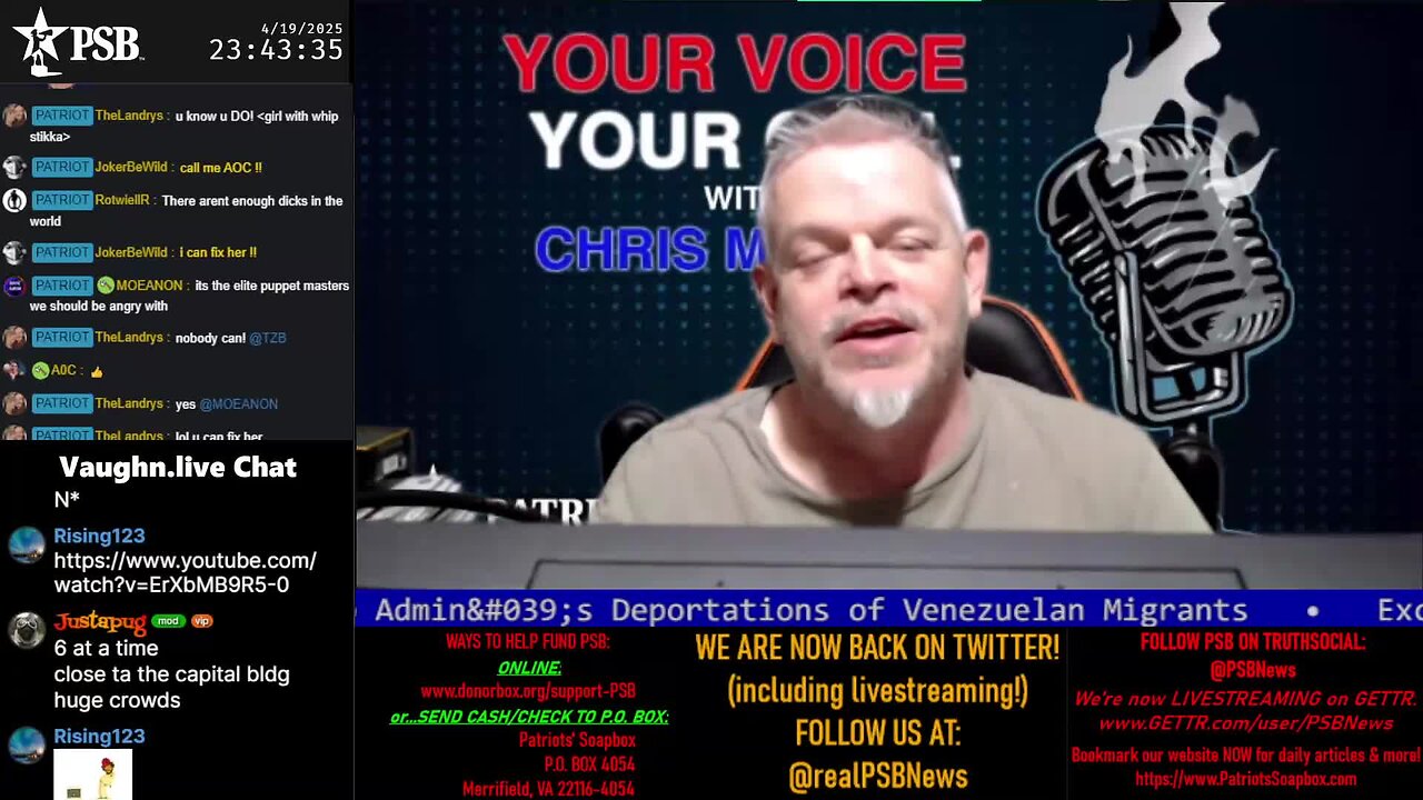 2025-04-19 23:39 EDT - Your Voice, Your Call: with Chris Moore