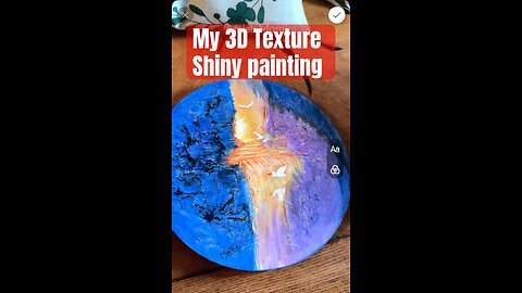 ⭕️My Canvas Painting FOR SALE | Texture & Metallic Art | Winnipeg, Canada!