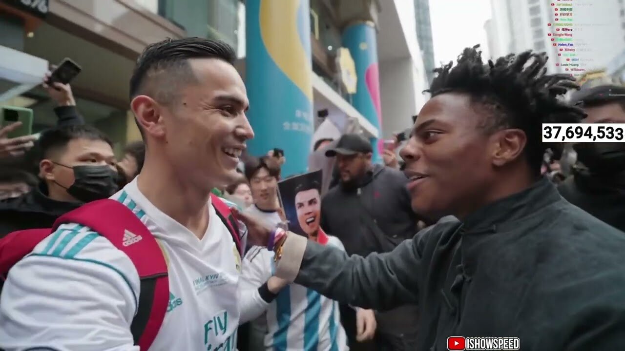 ISHOWSPEED MEET RONALDO AND MESSI CHINA #ishowspeed #ishowspeedmoments #ishowspeedmemes