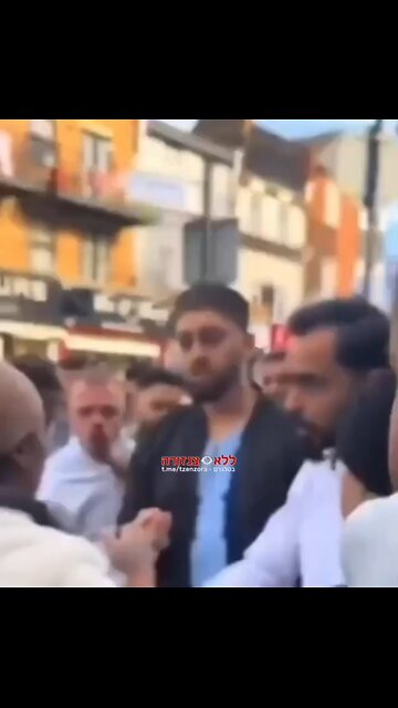 White British citizen attacked by a mob of Muslim immigrants. This Is Islam!