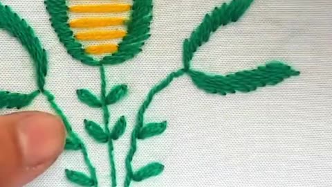 "Beautiful Hand Embroidery Flower Design | Easy Stitching for Beginners"