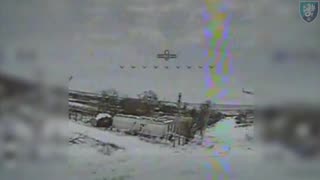 Russian Soldier Surrenders to Ukrainian Drones