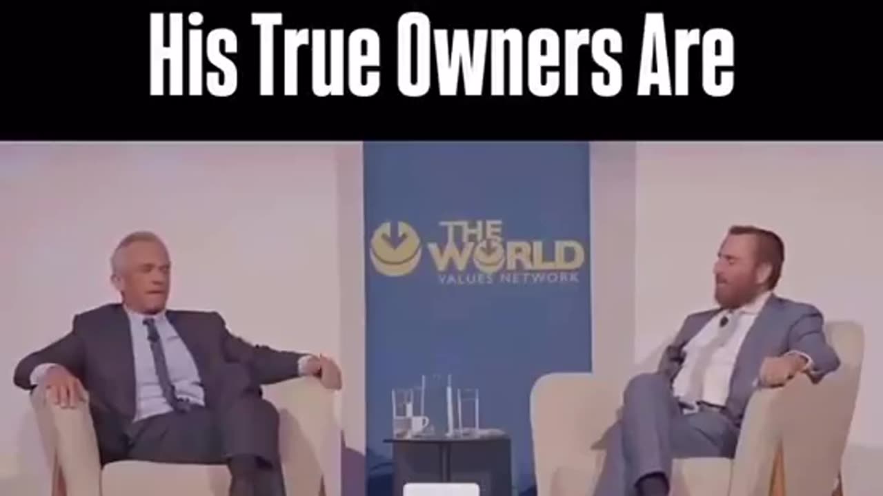 RFK jr. Showing Us Who His True Owners Are