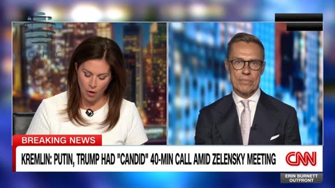 Finnland president with Erin Burnett CNN Outfront