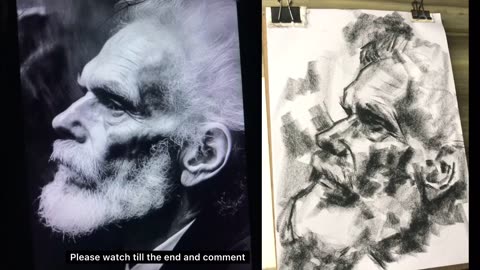 Practice with me | Stylized portrait drawing