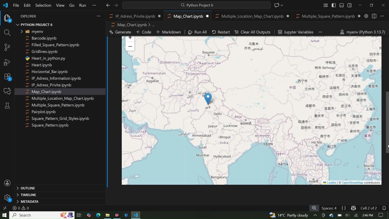 Create an Interactive Map Using Python Folium | Add Markers