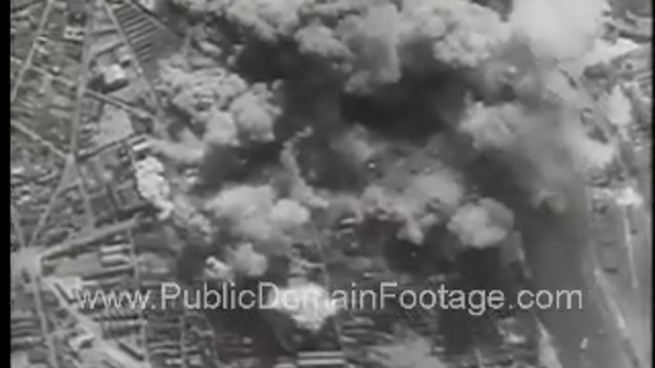 Saturation Bombing of Normandy France on D-Day Public Domain Archival Stock Footage