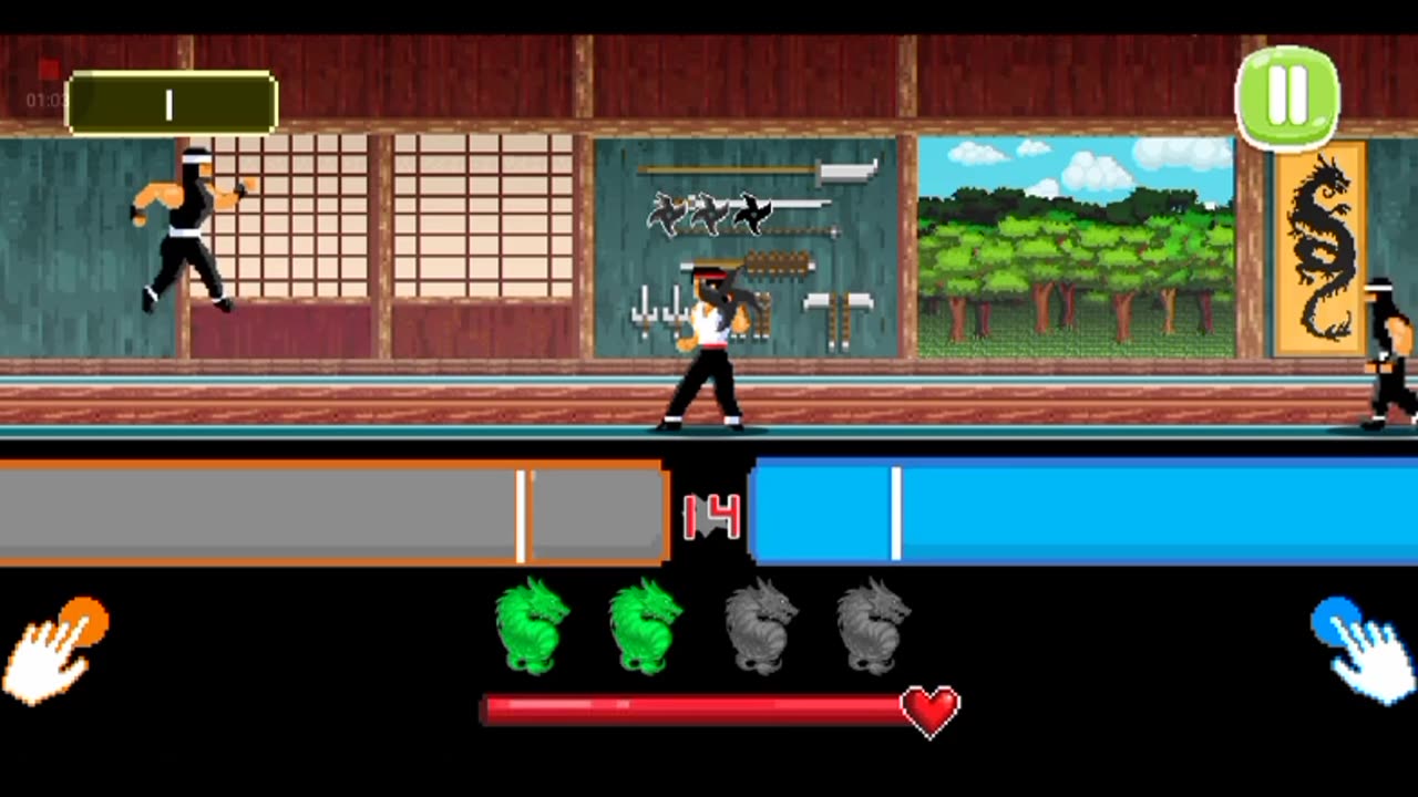 Kung Fu Fight: Beat Em' Up - gameplay Android Touchscreen Martial arts