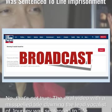 Fact Check: Fox News Did NOT Report Journey Singer Arnel Pineda Was Sentenced To Life Imprisonment