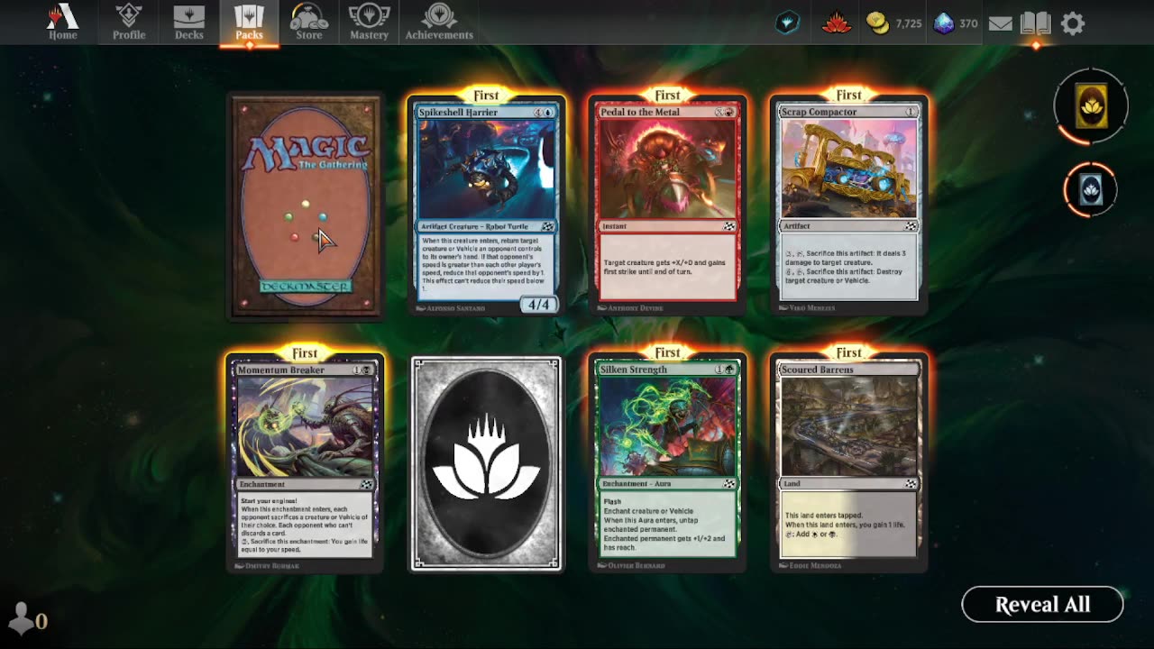 Magic The Gathering Pack opening.