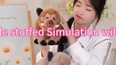 Yangzhou new sunrise wholesale charming soft plush simulation wild boar animal doll toy
