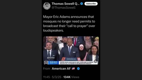 Mayor Eric Adams Loosens Restrictions on Islam vs White Nationalism
