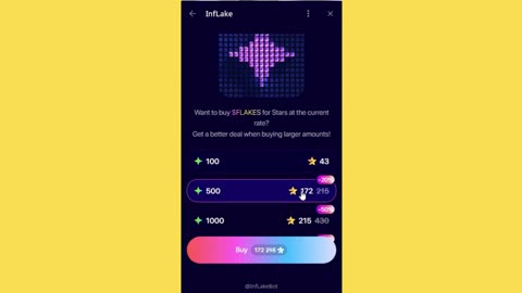 NEW MINING MINI APP BOT TELEGRAM INFLAKE
