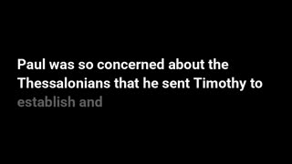 1 Thessalonians 3:4