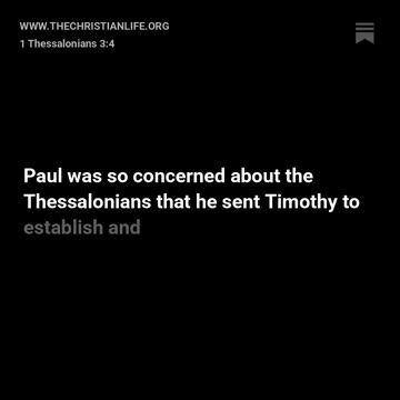 1 Thessalonians 3:4