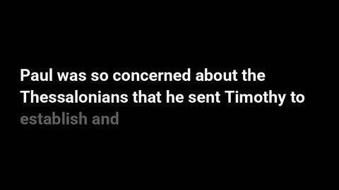 1 Thessalonians 3:4