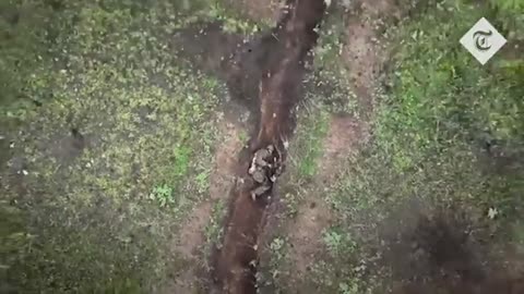 Shocking: Moment Russian soldier catches and throws away Ukrainian 'drone bombs'