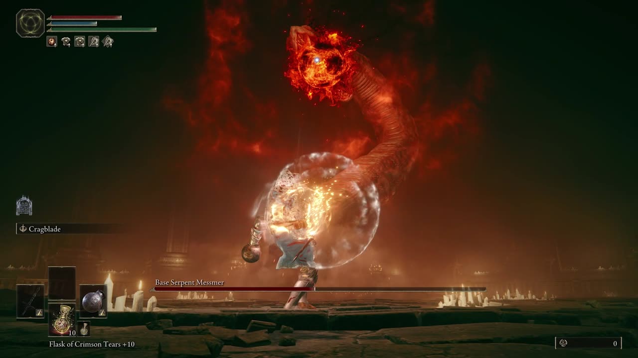 RL1 Messmer the Impaler Many Hits Taken (Elden Ring: Shadow of the Erdtree)