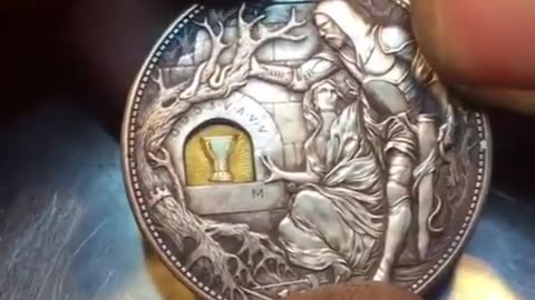 Modified Replica of 1921 US 1 Dollar Coin Has a Sword That Unlocks a Secret Vault