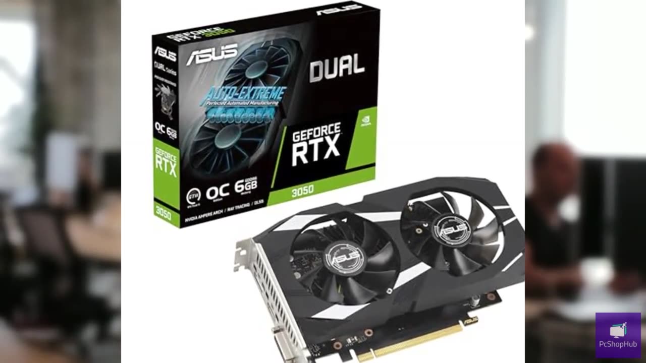 ASUS Dual NVIDIA GeForce RTX 3050 6GB OC Edition Gaming Graphics Card - PCIe 4.0
