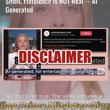 Fact Check: Video Of Italy's Prime Minister Meloni Describing Trump's Smell, Flatulence Is NOT Real