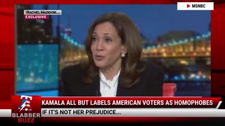 Kamala All But Labels American Voters As Homophobes