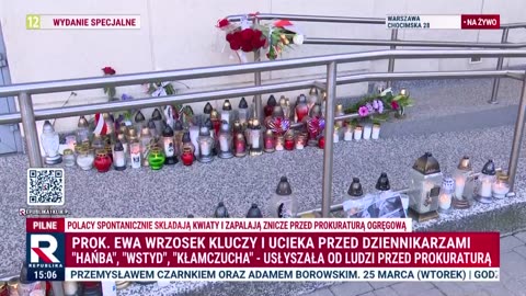 Ewa Wrzosek uciekała przed pytaniami dziennikarzy