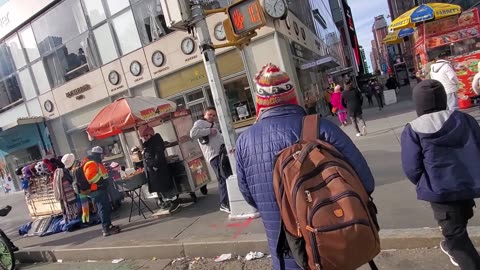 djelf7 and Marc Safman investigate the state of Accessible Pedestrian Signals on 42nd street in NYC