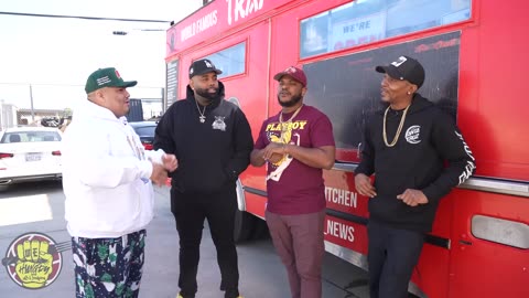 Oxtail Mac n Cheese Eggrolls & Deep Fried Broccoli! We Hungry Food Truck Edition (1080p)