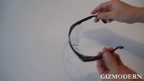 Clear Cycling Goggles _ Eyeglass Protector with Full Frame & Adjustable Temple Length, Anti-splash