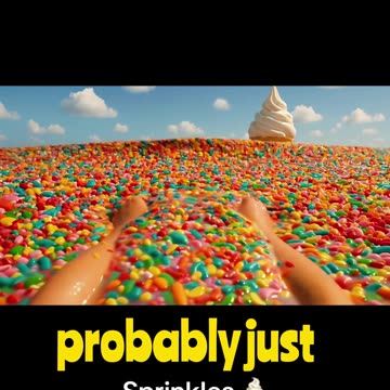 Ocean Made Of Sprinkles, Would You Swim Here?