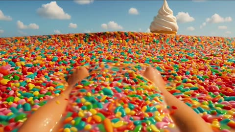Ocean Made Of Sprinkles, Would You Swim Here?