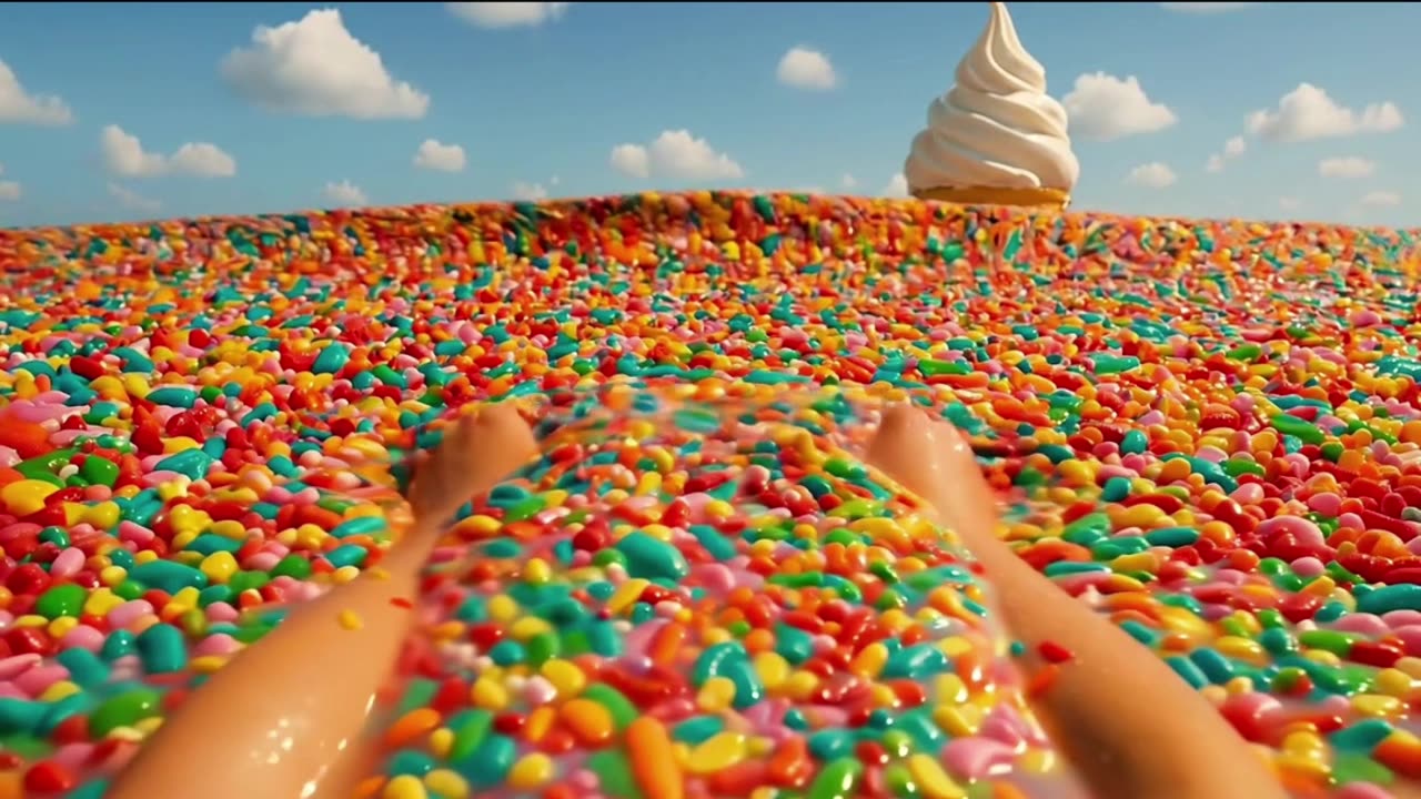 Ocean Made Of Sprinkles, Would You Swim Here?