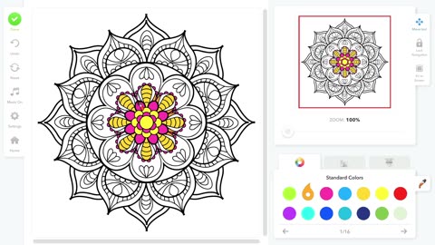 Coloring Book for adults - mandala 11
