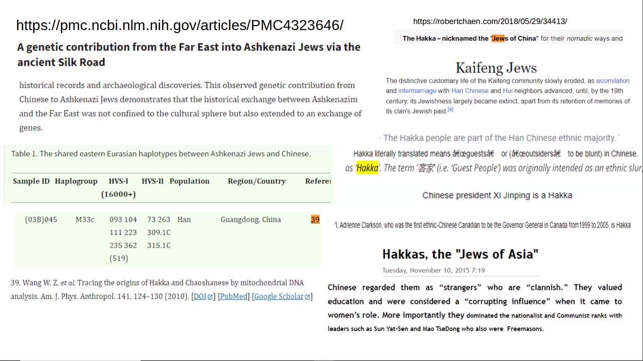 Who are the Hakka Chinese ? Are they the Chinese/Asian jews ?