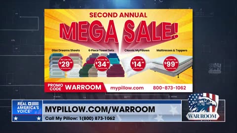 Check Out The Mattress And Topper Sale Before It Ends! Only At MyPillow.com/warroom Use Promo Code WARROOM