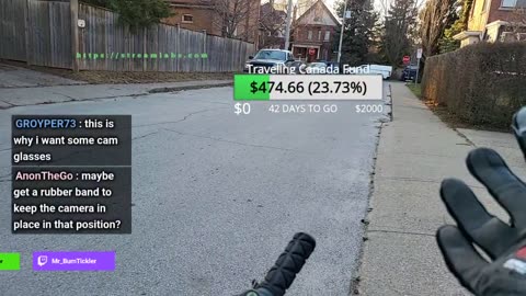 Testing chest mount, biking IRL