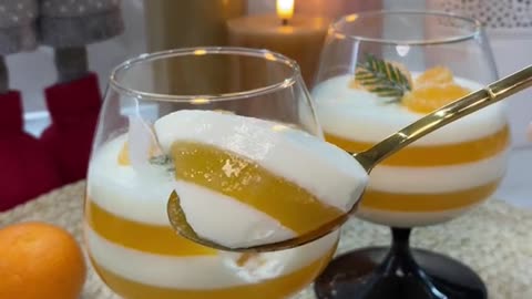 JELLY DESSERT with mandarins 🎄🍊