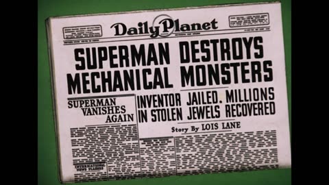 Max Fleischer's Superman: The Mechanical Monsters (1941; HD)