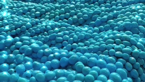 250522-5 Sleeping Beauty Turquoise Bead String: Wear the Ocean Mystery Home