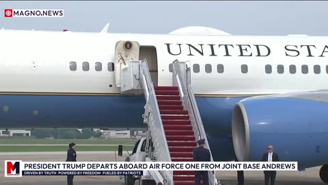 President Trump departs for Alabama aboard Air Force One from Join Base Andrews in Maryland [LIVE]