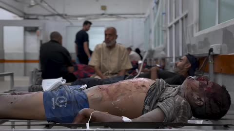 A Palestinian child is taking their last breaths…