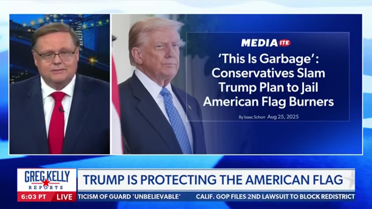 Todd Starnes reacts to Trump’s executive order on flag burning