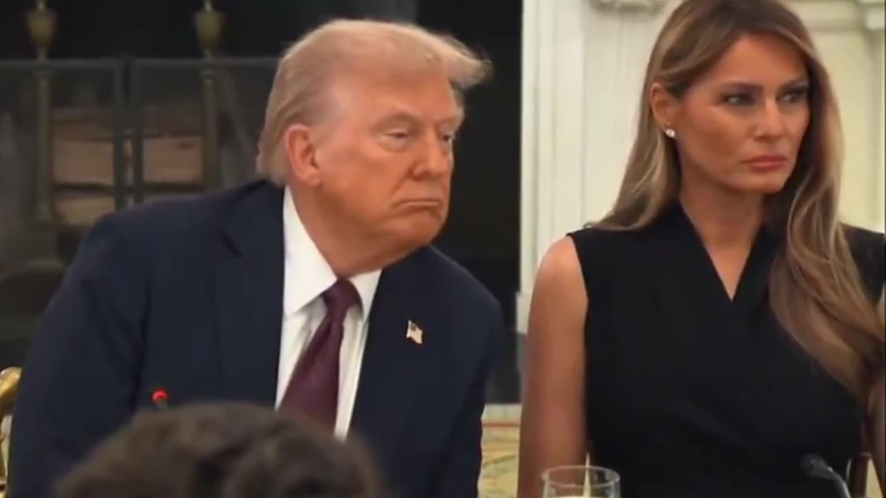 Melania Trump Repeats Question President Trump Could Not Hear