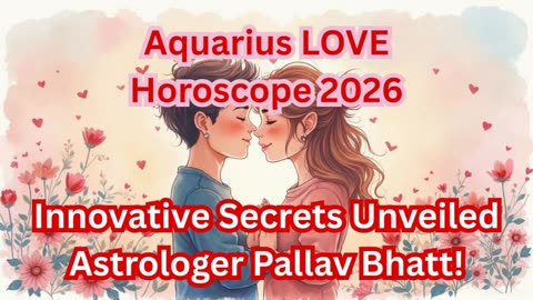 Aquarius Love Horoscope 2026 | Innovative Secrets by Pallav Bhatt!