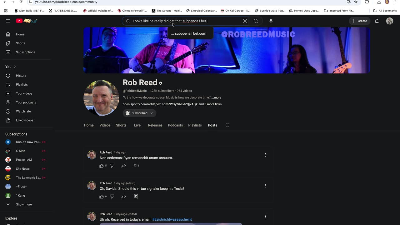 Rob Reed Archive 21 March 25