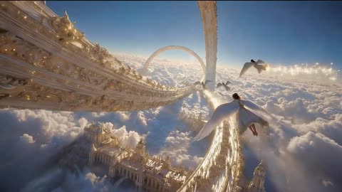 Celestial Angels & Golden Sky Palaces