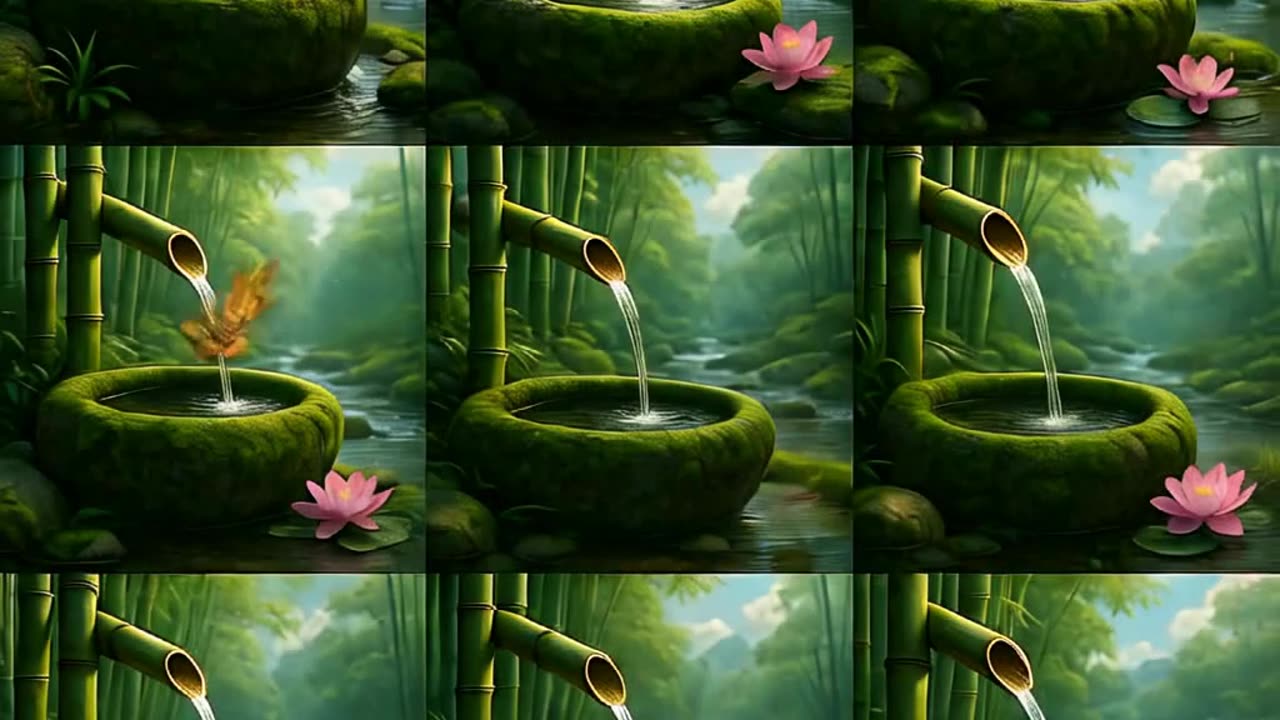 fonte de agua de bamboo 3