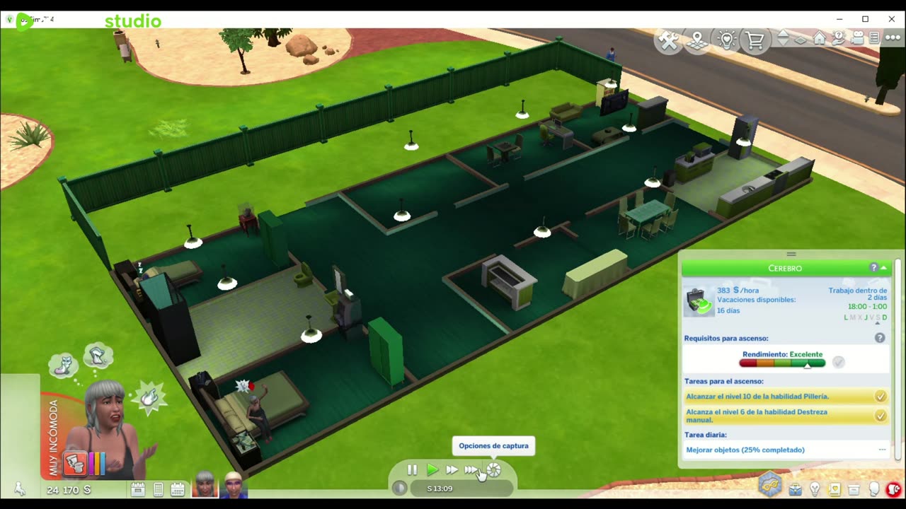 Sims 4 reto casas y profesiones