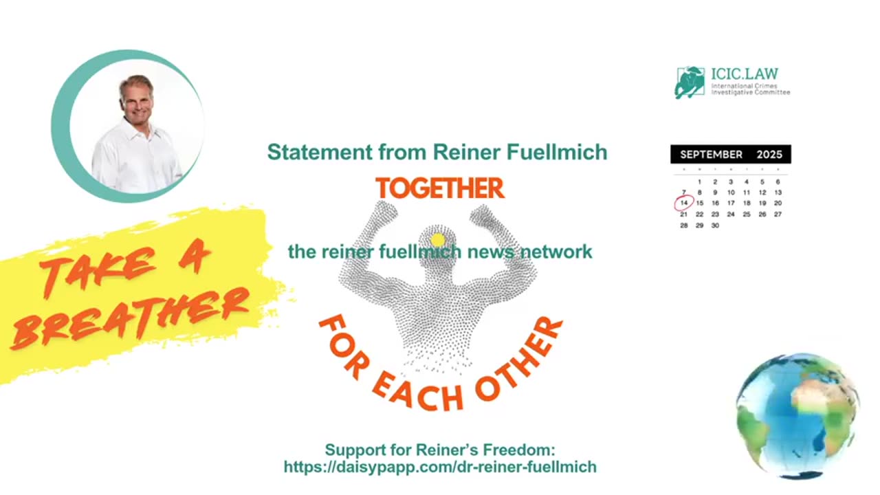 Dr. Reiner Fuellmich Statement - September 14 2025